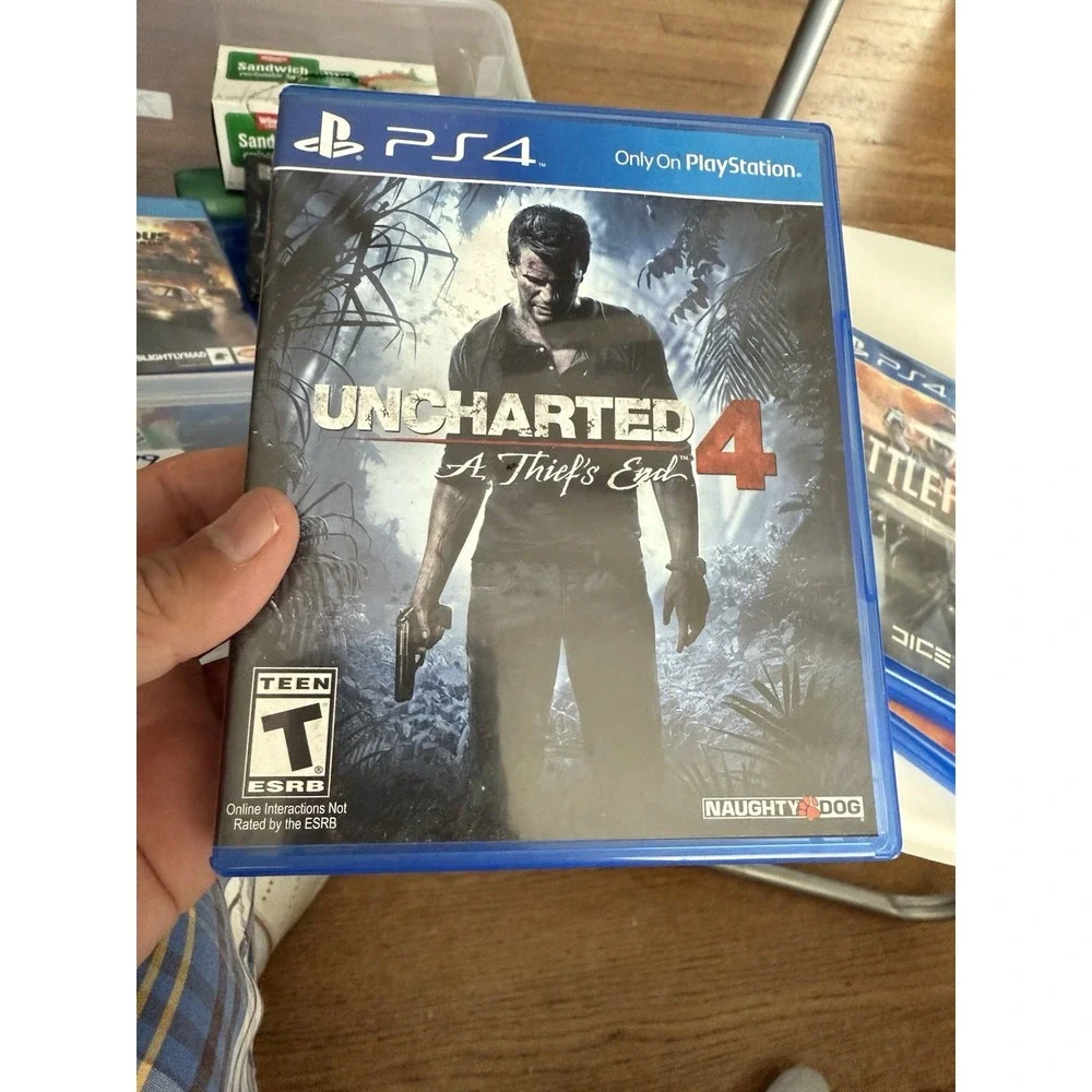 Lot Of 3 PS4 Games , Let's Sing Country , Uncharted 4, Battlefield